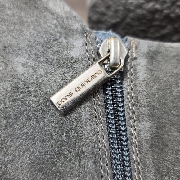 PONS Quintana Suede Leather Tall Wedge Boots 39 - Picture 7 of 9